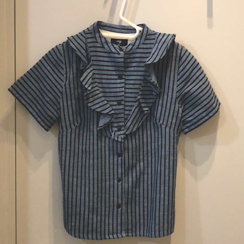 Ace & Jig cotton button down striped top